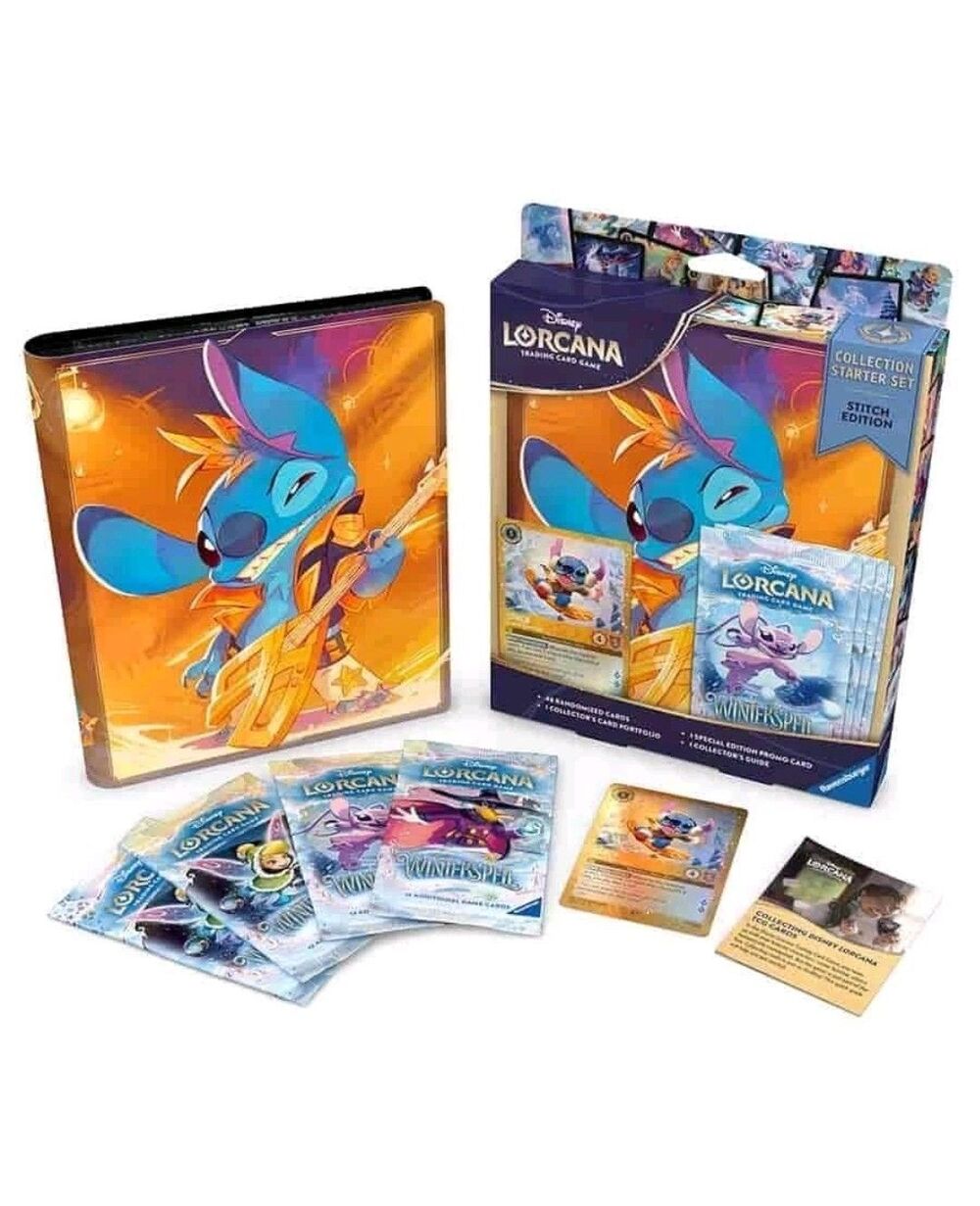 Disney Lorcana Winterspell Collection Starter Set Stitch Edition FACTORY SEALED!
